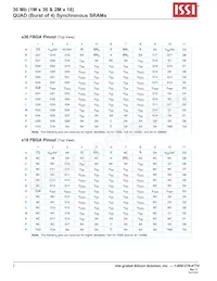 IS61QDB41M36-250M3L Datenblatt Seite 2