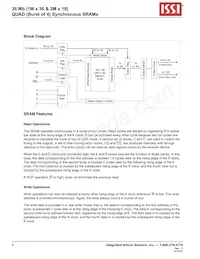 IS61QDB41M36-250M3L Datasheet Pagina 4