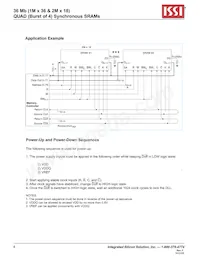 IS61QDB41M36-250M3L Datenblatt Seite 6