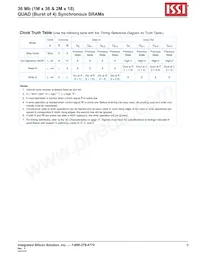 IS61QDB41M36-250M3L Datenblatt Seite 9