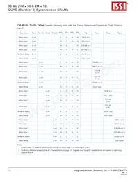 IS61QDB41M36-250M3L Datasheet Pagina 10