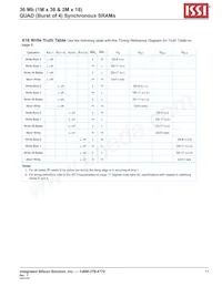 IS61QDB41M36-250M3L Datasheet Pagina 11