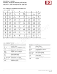 IS61VPS25618A-200B3I-TR Datasheet Pagina 4