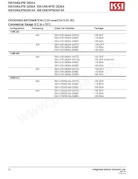 IS61VPS25618A-200B3I-TR數據表 頁面 20