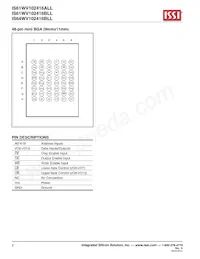 IS61WV102416ALL-20MI-TR Datenblatt Seite 2