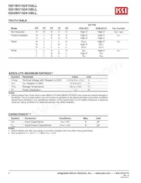 IS61WV102416ALL-20MI-TR Datenblatt Seite 4