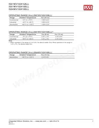 IS61WV102416ALL-20MI-TR Datenblatt Seite 5