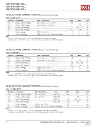 IS61WV102416ALL-20MI-TR Datenblatt Seite 6