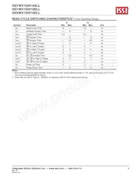 IS61WV102416ALL-20MI-TR Datasheet Page 9