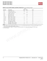 IS61WV102416ALL-20MI-TR Datasheet Page 10