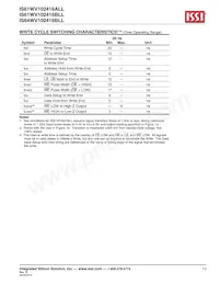 IS61WV102416ALL-20MI-TR Datenblatt Seite 13