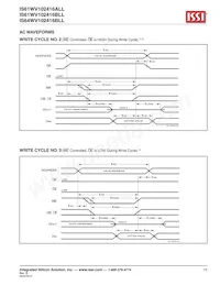 IS61WV102416ALL-20MI-TR Datenblatt Seite 15