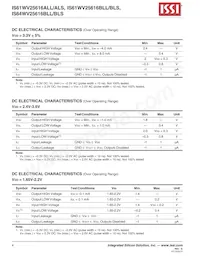 IS61WV25616BLL-10BI Datenblatt Seite 4