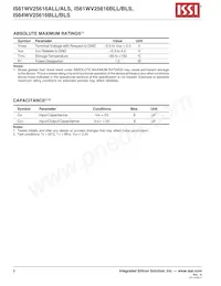 IS61WV25616BLL-10BI Datenblatt Seite 6