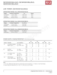 IS61WV25616BLL-10BI Datenblatt Seite 8