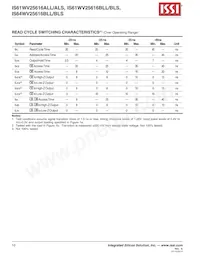 IS61WV25616BLL-10BI Datenblatt Seite 10