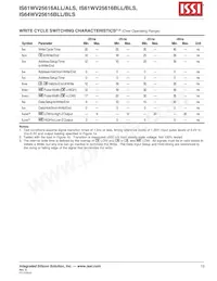 IS61WV25616BLL-10BI Datenblatt Seite 13