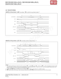 IS61WV25616BLL-10BI Datasheet Page 15