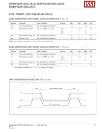 IS61WV25616BLL-10BI Datasheet Page 17