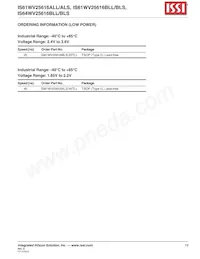 IS61WV25616BLL-10BI Datenblatt Seite 19