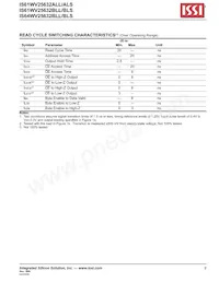 IS61WV25632BLL-10BLI Datasheet Pagina 9