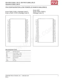 IS61WV5128BLS-25TLI-TR Datasheet Pagina 3