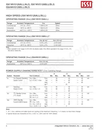 IS61WV5128BLS-25TLI-TR Datasheet Pagina 6