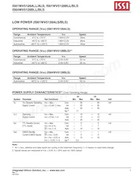 IS61WV5128BLS-25TLI-TR Datasheet Pagina 7