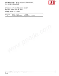 IS61WV5128BLS-25TLI-TR Datasheet Pagina 19