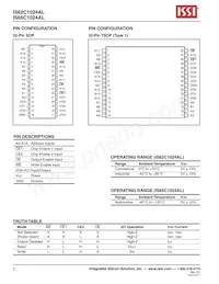 IS62C1024AL-35TI-TR Datasheet Page 2