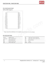 IS62C25616BL-45TLI Datasheet Pagina 2