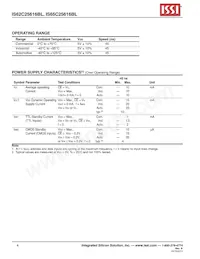 IS62C25616BL-45TLI Datasheet Page 4