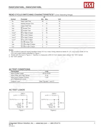 IS62C25616BL-45TLI Datenblatt Seite 5