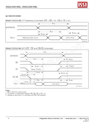 IS62C25616BL-45TLI Datenblatt Seite 6