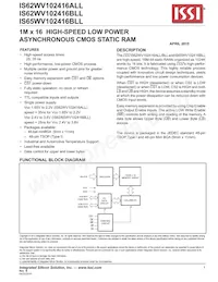 IS62WV102416BLL-25MI-TR Datasheet Copertura