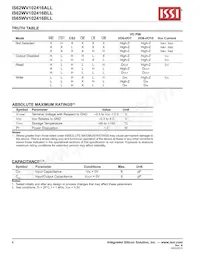 IS62WV102416BLL-25MI-TR Datenblatt Seite 4