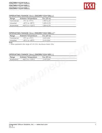 IS62WV102416BLL-25MI-TR Datenblatt Seite 5