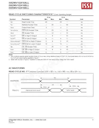 IS62WV102416BLL-25MI-TR Datenblatt Seite 9