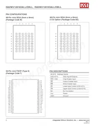 IS62WV12816DBLL-45TLI-TR Datenblatt Seite 2