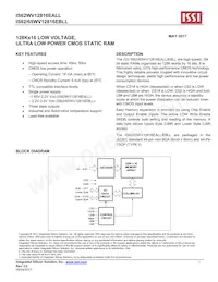 IS62WV12816EALL-55BLI Datenblatt Cover