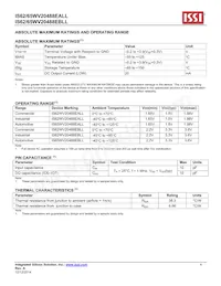 IS62WV20488EBLL-45BLI Datenblatt Seite 4