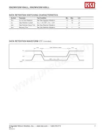 IS62WV25616BLL-55TI-TR Datasheet Page 11