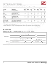 IS62WV2568BLL-70HI-TR Datasheet Pagina 6