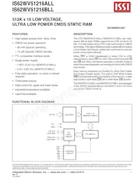 IS62WV51216BLL-55BI-TR Datasheet Copertura