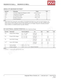 IS62WV51216BLL-55BI-TR Datenblatt Seite 4