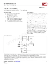 IS62WV51216EALL-55BLI Datenblatt Cover