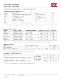 IS62WV51216EALL-55BLI Datasheet Pagina 4