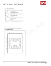 IS62WV5128BLL-55T2I-TR Datasheet Pagina 2