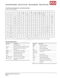 IS64LF25636A-7.5TQLA3 Datasheet Pagina 7