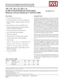 IS64LPS102436B-166B2LA3-TR Datasheet Cover